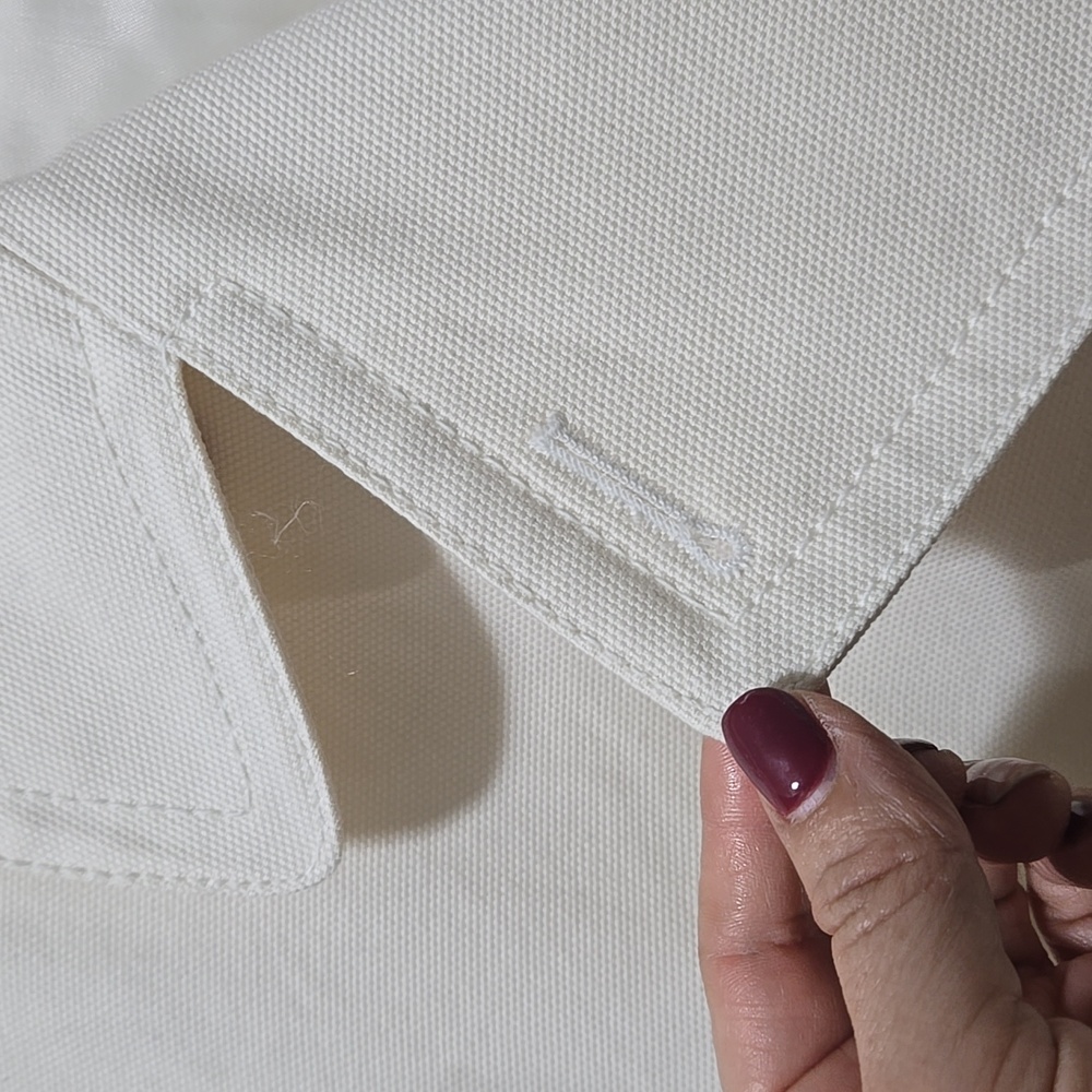 Ann Taylor Women’s off white petticoat blazer. Size L Office, work, formal EUC - Picture 7 of 12